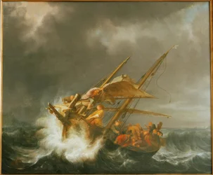 Cristo e os discípulos na tempestade