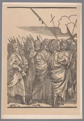 Reprodução da terceira parte da série impressa De Triomf van Christus após Joos Lambrecht