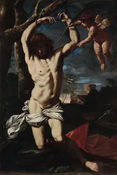 São Sebastião e um anjo