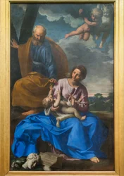 A Sagrada Família. O Repouso na Fuga para o Egito, c.1640 (óleo sobre tela)