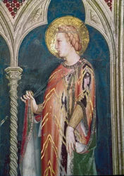 Santa Isabel da Hungria (detalhe, fresco