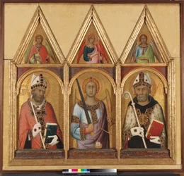 St. Geminianus, c.1319 têmpera com ouro no detalhe do painel 58835