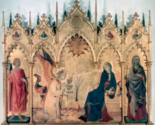 A Anunciação e dois santos, 1333
