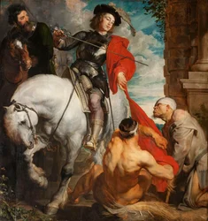 São Martinho partilhando o seu manto, 1625