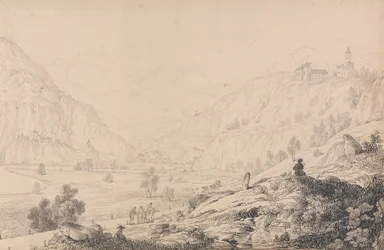 Álbum de 30 Vistas no Tirol e em Itália: Castelos de Wafenstein [?], Sprechenstein e Reifenstein a alguns quilómetros do Brenner, 27 Out.r 1840