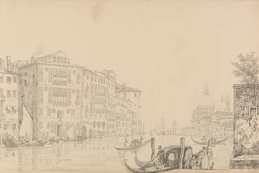 Álbum de 30 Vistas no Tirol e em Itália: Vista no Grande Canal 9.º de Nov.r 1840