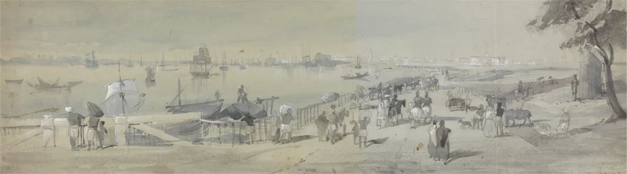 Vista Geral de Calcutá, desde a Entrada da Porta de Água do Forte William