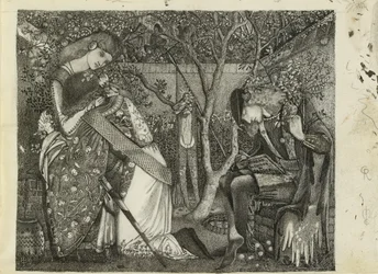 A despedida do cavaleiro, 1858