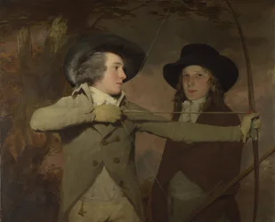 Robert Ferguson de Raith e o tenente-general Sir Ronald Ferguson Os Arqueiros, c. 1789
