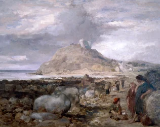 Castelo de Criccieth, País de Gales, 1878