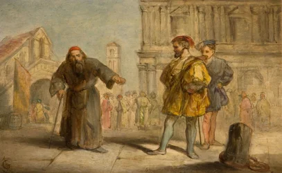 Cena de O Mercador de Veneza, de Shakespeare, 1865.