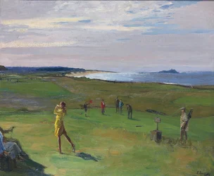 O campo de golfe, North Berwick