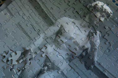 Um puzzle com o David de Miguel Ângelo, 2022 (foto)