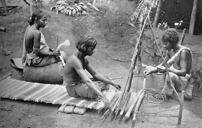Tapetes de tecelagem de Singhalese, 1902