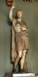 Amazônia pelo escultor Scopas (ou Skopas). Roma, Musei Capitolini.