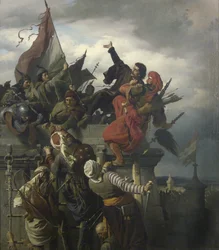 O autossacrifício de Titusz Dugovics, 1859