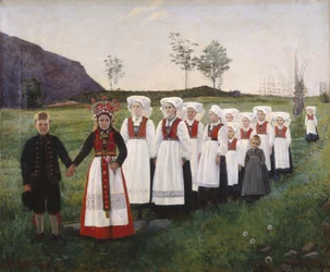 Casamento de crianças em Hardanger