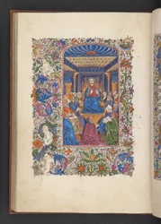 Adicionar MS 50004 f.53v Cristo entre os Doutores, de um 