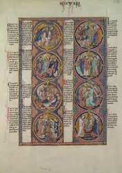 Biblia Moralizada de San Luis, Tome II, 7v 
