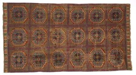 Tapete com padrão turco, c.1450-1500 (lã)