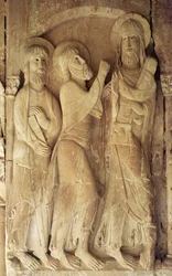 Cristo e os peregrinos de Emaús