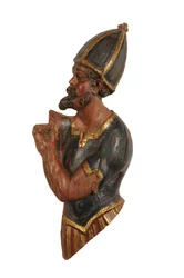 Escultura em limewood de um soldado da cruz, Espanha, c.1600 (limewood)