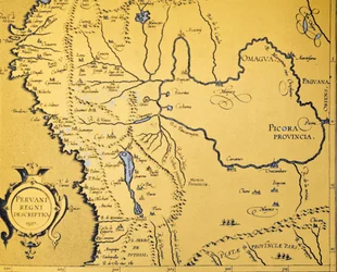 Mapa do vice-reinado espanhol do Peru