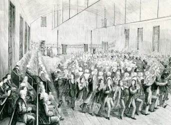 Reunião Shaker no Novo Líbano, Nova York, 1873