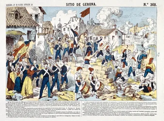 Guerra da Independência da Espanha (1808-1814): o cerco de Gerona de junho a dezembro de 1809.