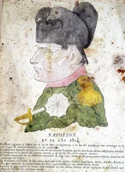 Desenho animado espanhol de Napoleão 1