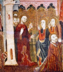 São Lázaro com as suas irmãs Marta e Maria