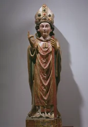 São Martinho de Tours, final do século XIV e início do século XV (madeira pintada e dourada)