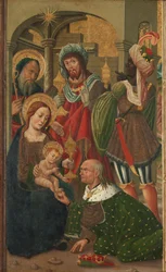 The Adoration of the Kings, c.1490 (tempera no painel)