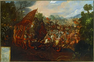 A conquista do México (óleo sobre tela)
