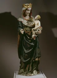 Virgem e Criança, final do século XIV (madeira pintada)