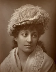 Lucy Buckstone, atriz britânica, 1884.