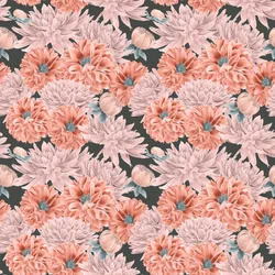 Padrão de herói Dahlia colorway 1, 2020 (lápis de grafite e digital)