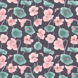 Padrão de herói de capuchinha colorway 1, 2020 (lápis de grafite e digital)
