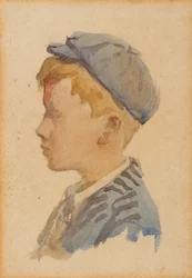 Retrato de Alec, c.1904 (aquarela sobre papel)