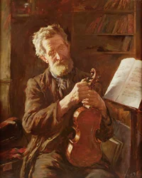 The E-String (óleo sobre tela)