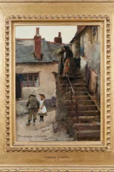 CRIANÇAS EM UMA RUA NEWLYN