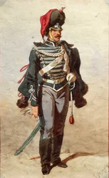Estudo dos uniformes, Desenho de Stanislao Grimaldi del Poggetto