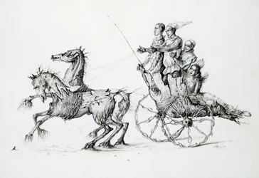 Morte em Barouche, c1850-1890