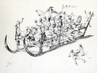 O trenó, c1850-1890