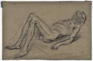 estudo de um homem barbudo (desenho)