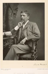 George du Maurier (1834-96), artista, cartunista e romancista, retrato fotográfico