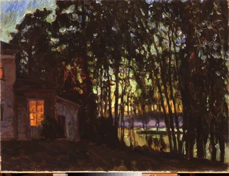 Noite de Julho. Pintura de Stanislav Yulianovich Zhukovsky (1873-1944), óleo sobre tela