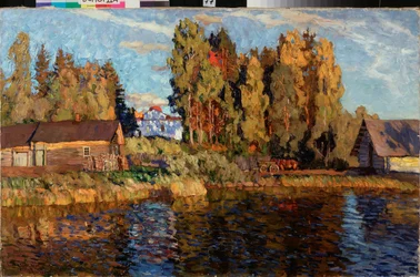 Soir. Peinture de Stanislav Yulianovich Joukovski (Zhukovsky) (1873-1944), huile sur toile