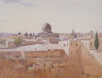Cúpula da Rocha, c.1905 (wc no papel)