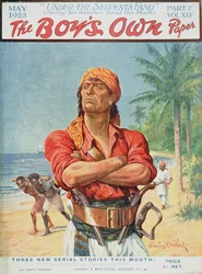 Uma figura pirata da capa do 
